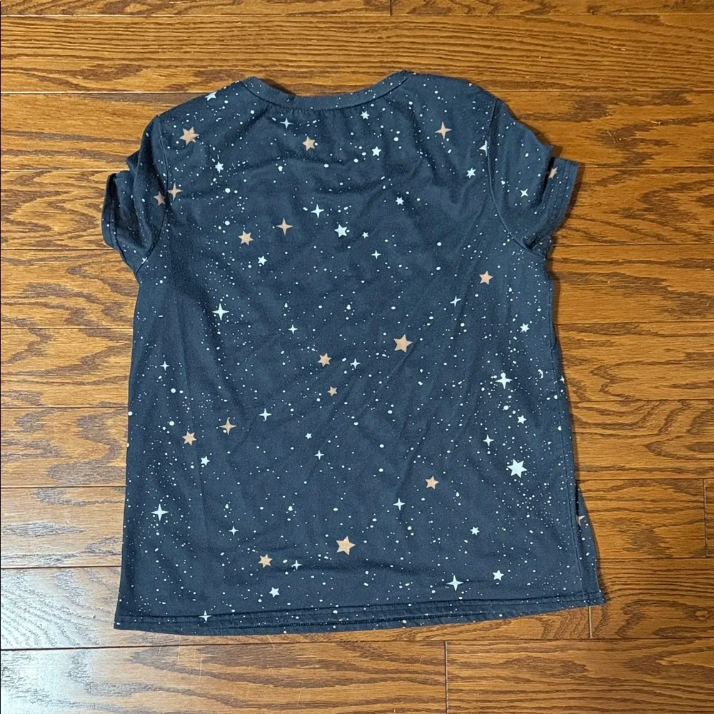 Women's Celestial Sun and Moon Tee in Black - Picture 2 of 2